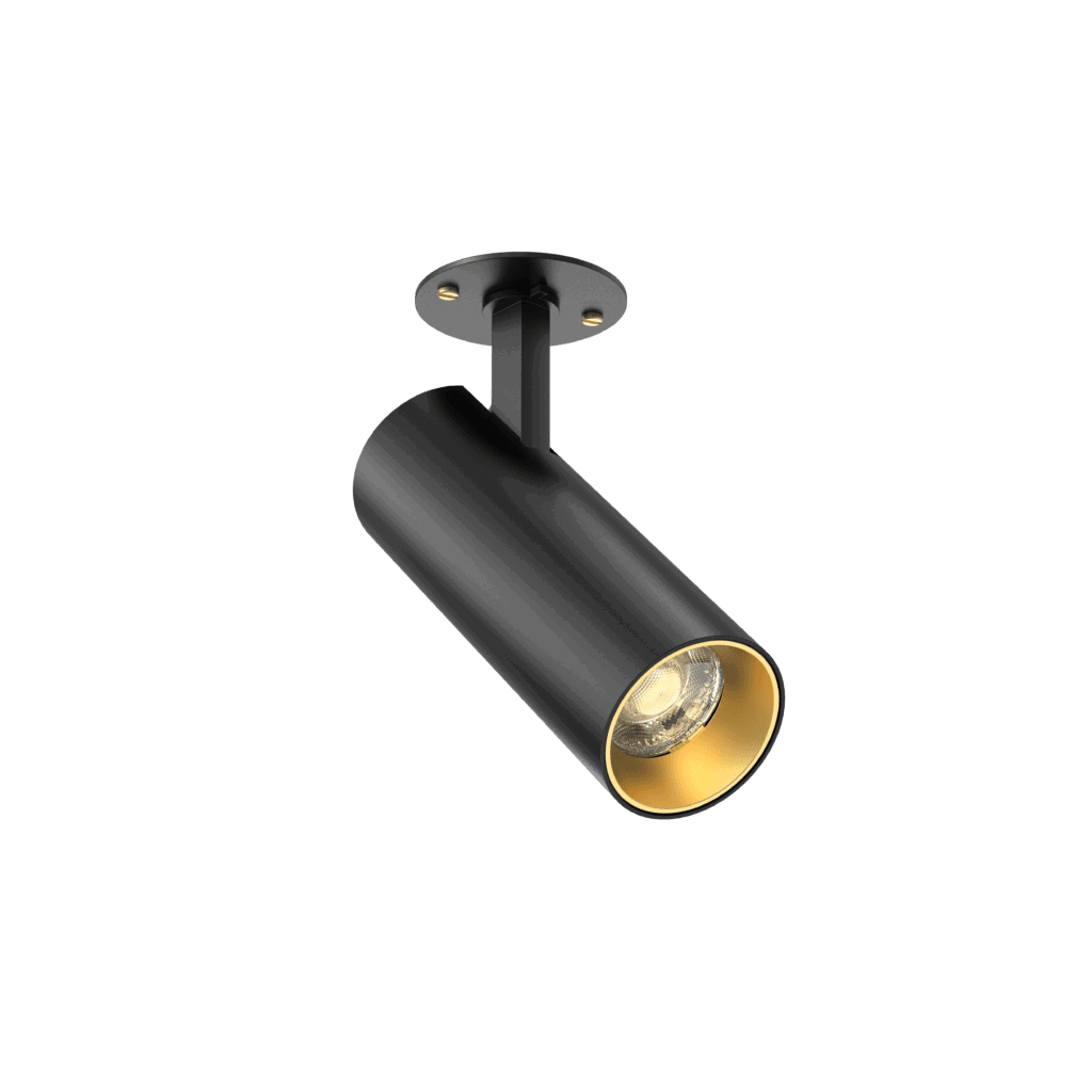 tubular 60 besa plate black with gold baffle