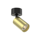 Tubular 50 surface mounted lighting black and gold
