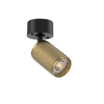 tubular 50 surface mounted gold knurled