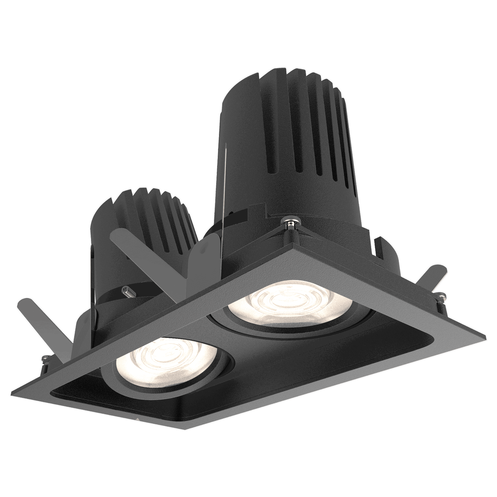 View 50 Square Double Downlight