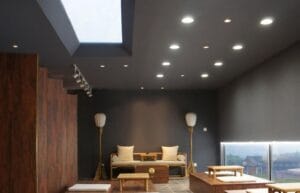 Recessed Downlights in building